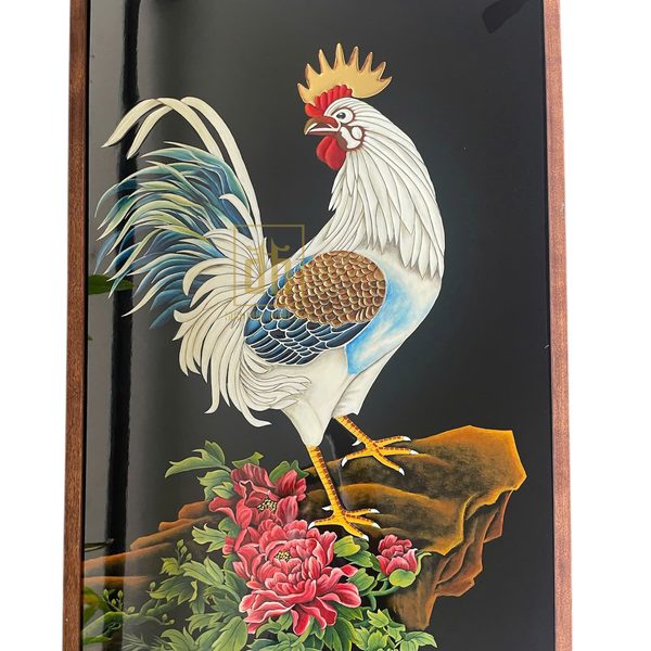 Tranh Sơn Mài Con Gà Trống